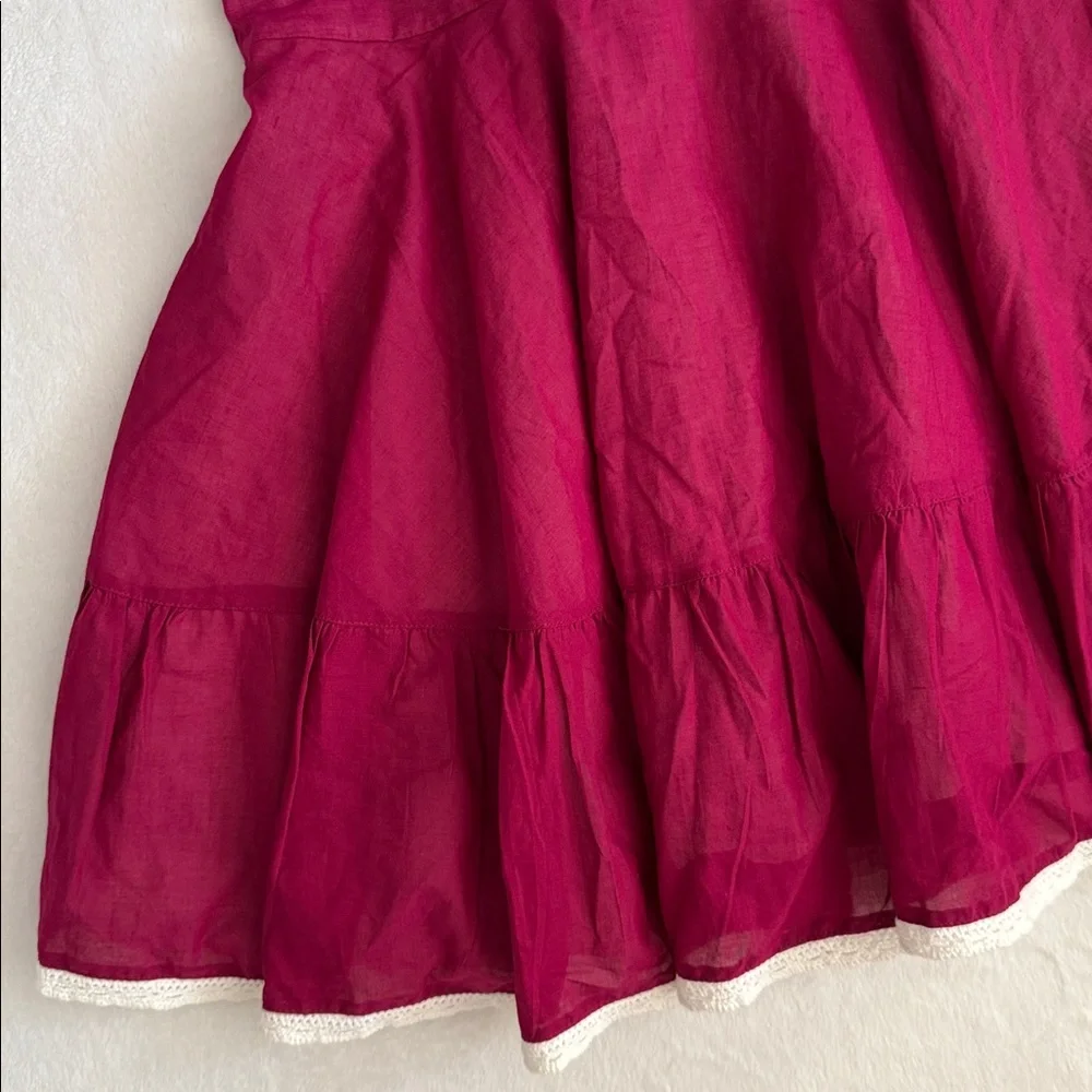 {WDW} Well Dressed Wolf | Berry Emily Dress Cotton Embroidered Heirloom (12) - Picture 4 of 14